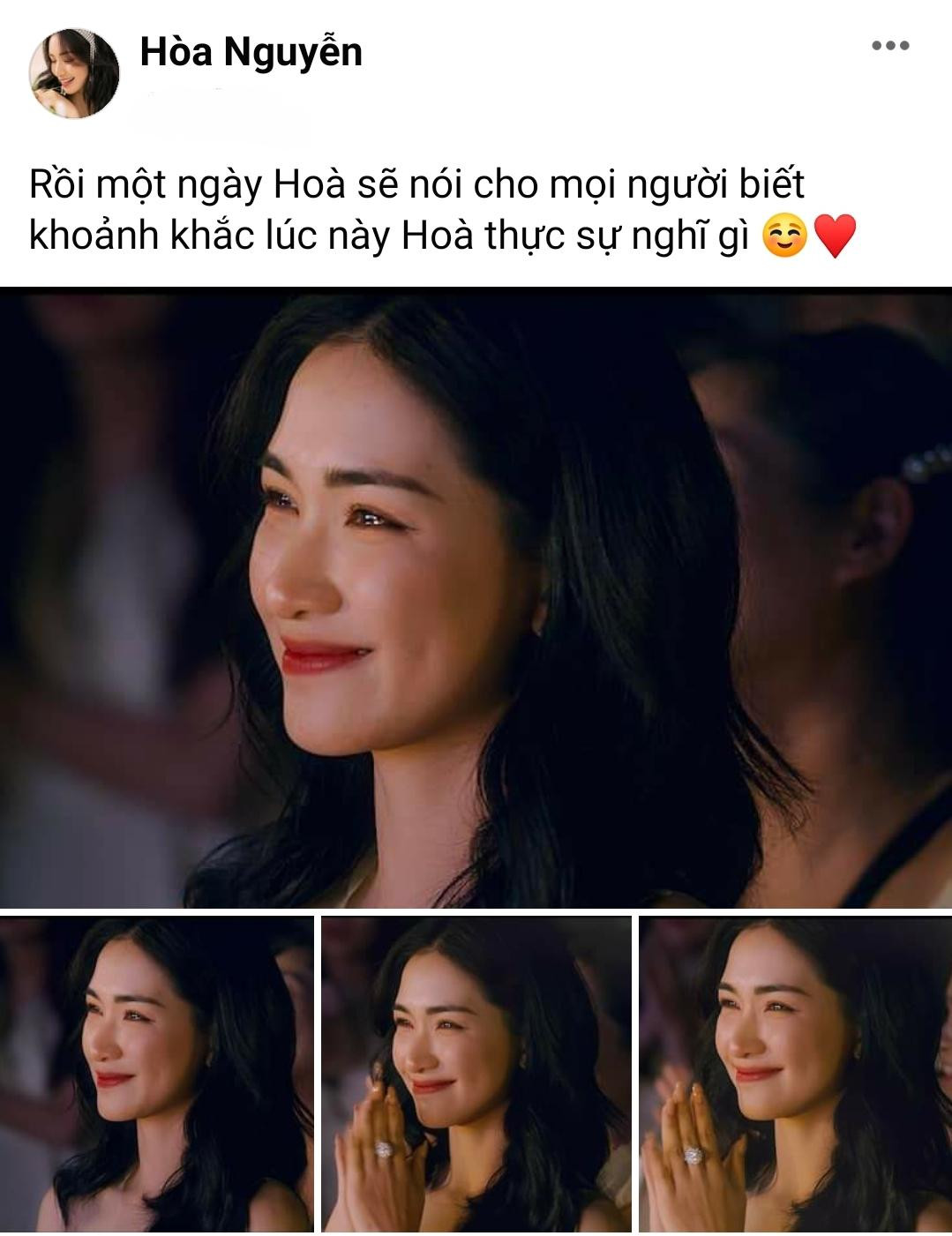 Dòng trạng thái gây tò mò của Hòa Minzy. Dòng trạng thái gây tò mò của Hòa Minzy.