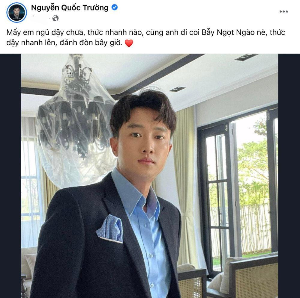 Quốc Trường đăng hình "thả thính"... Quốc Trường đăng hình "thả thính"...