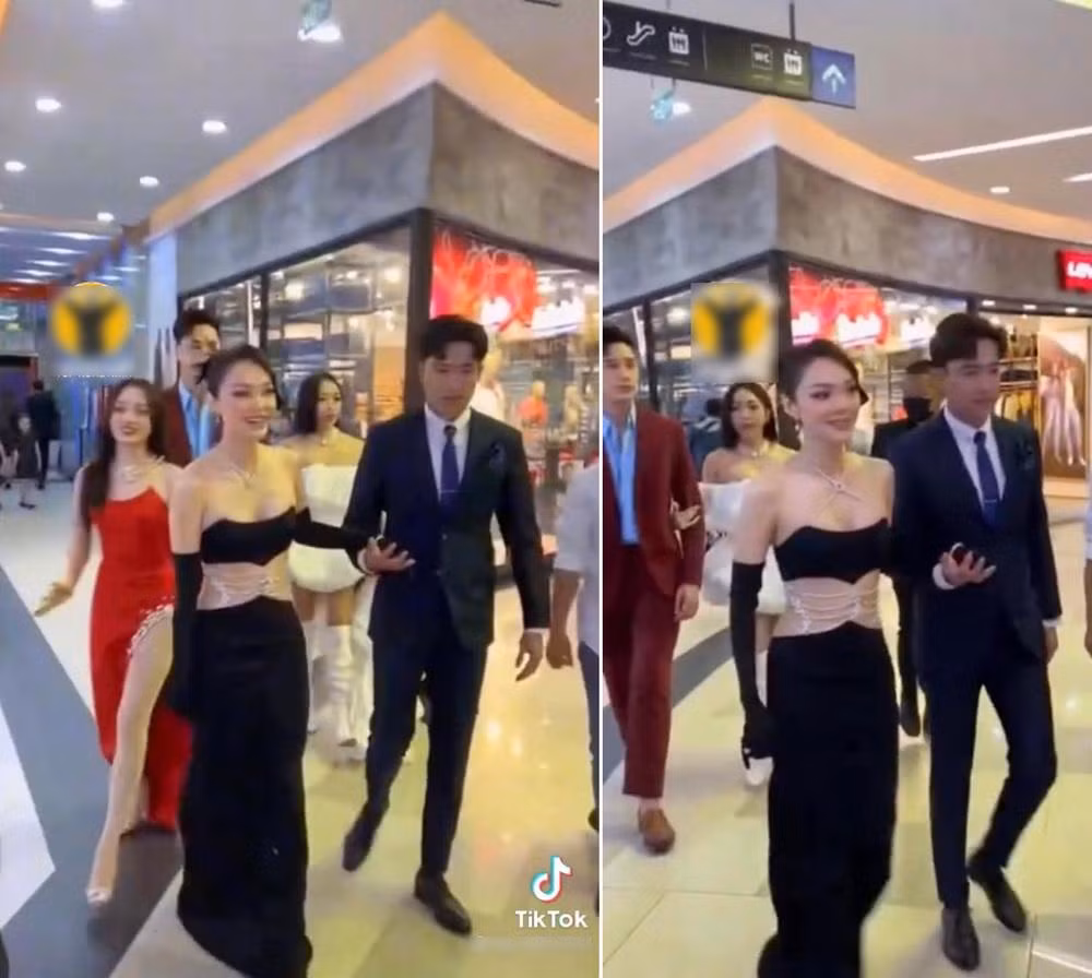 "Soi" thiết kế của 2 mỹ nhân tại sự kiện, quả thật bộ váy của Minh Hằng khá khó khăn cho việc di chuyển. "Soi" thiết kế của 2 mỹ nhân tại sự kiện, quả thật bộ váy của Minh Hằng khá khó khăn cho việc di chuyển.