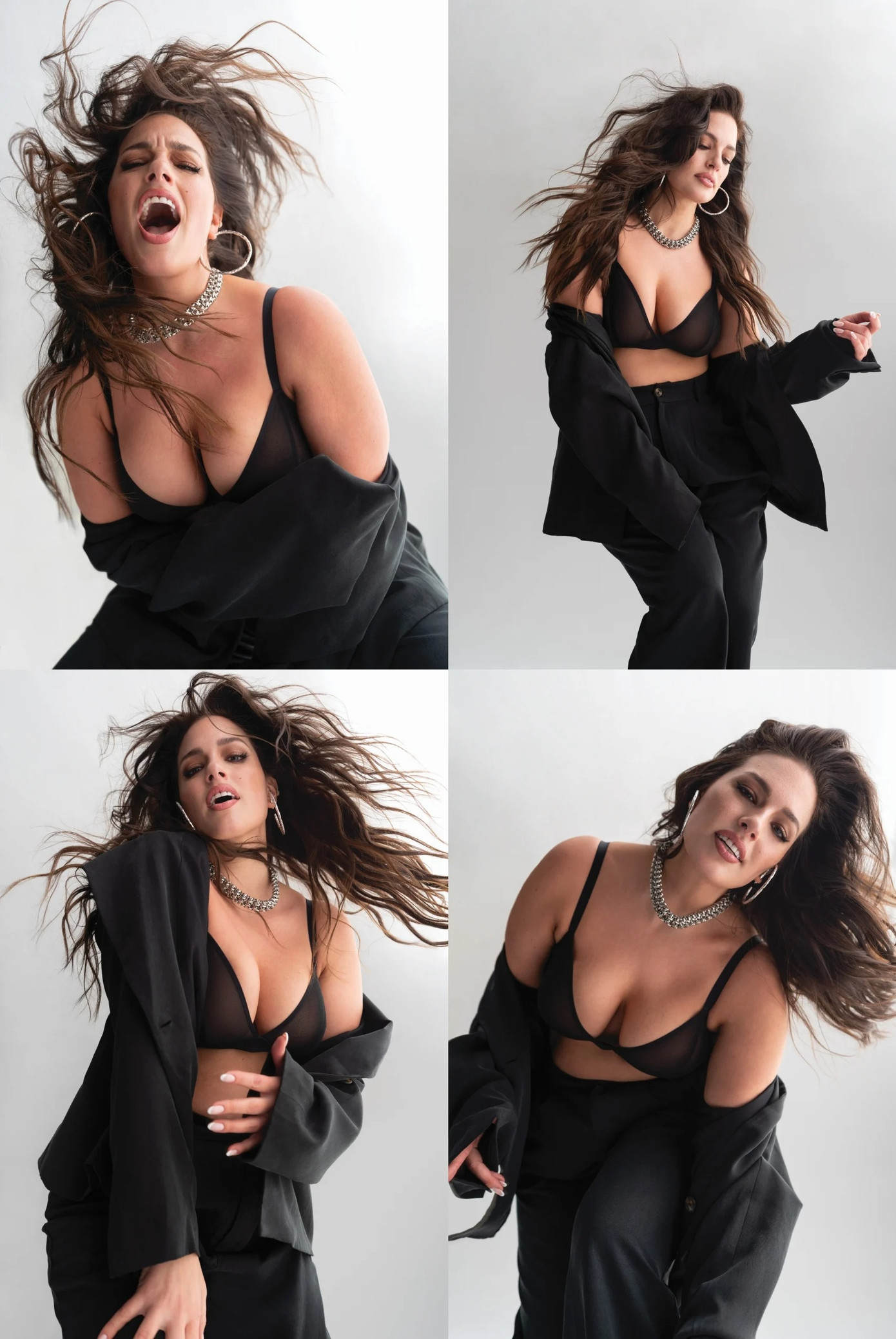 Ashley Graham sinh năm 1987 tại tiểu bang Nebraska, Mỹ. Sau khi được phát hiện vào năm 12 tuổi tại một trung tâm mua sắm, cô rời quê nhà để theo đuổi sự nghiệp người mẫu. Ảnh: Maxim.