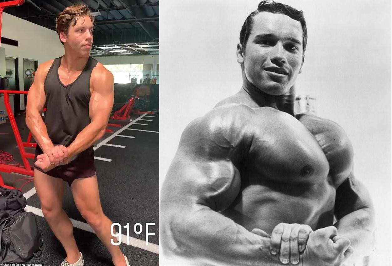 Joseph Baena sở hữu ngoại hình vạm vỡ giống hệt người cha nổi tiếng.