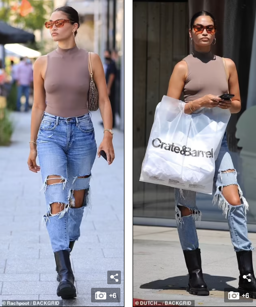 Shoot hình lộ rõ vòng một kém duyên của siêu mẫu hàng đầu thế giới.