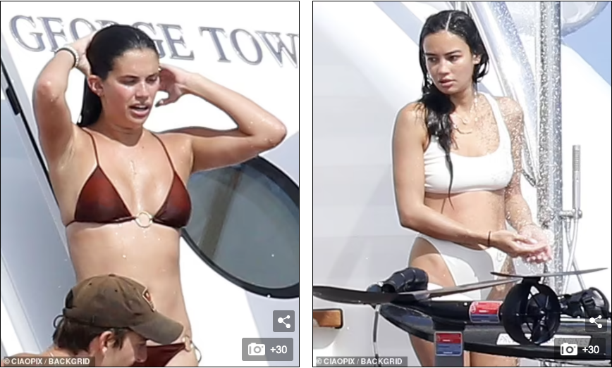 Trong khi đó, Kelsey Merritt sinh năm 1996, mang 2 dòng máu Mỹ và Philippines, mặc bộ áo tắm màu trắng cũng không kém phần quyến rũ.