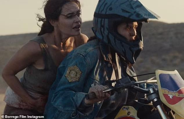 Một cảnh quay trong phim kinh dị Borrego mà cô tham gia