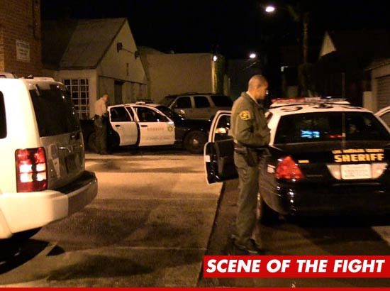 Cảnh sát đã có mặt kịp thời tại hiện trường cuộc ẩu đả