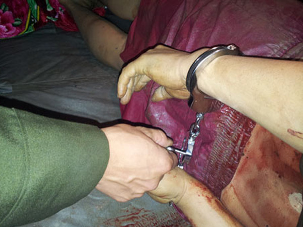 Ảnh nạn nhân sau khi đã tử vong do gia đình cung cấp. Ảnh nạn nhân sau khi đã tử vong do gia đình cung cấp