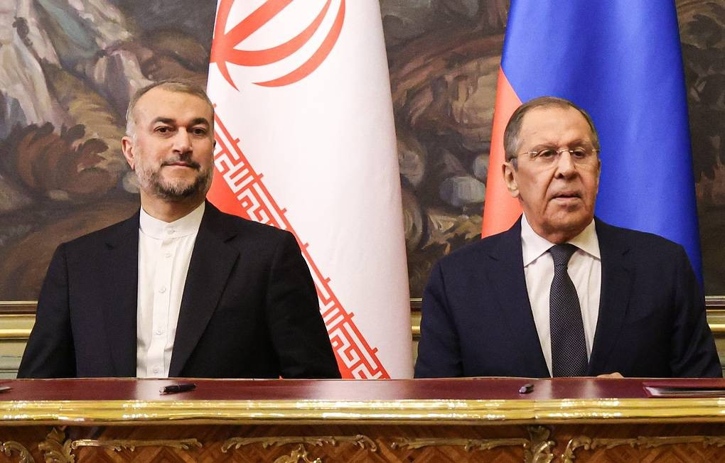 Ngoại trưởng Nga Sergey Lavrov và Ngoại trưởng Iran Hossein Amir-Abdollahian. Ảnh: Tass Ngoại trưởng Nga Sergey Lavrov và Ngoại trưởng Iran Hossein Amir-Abdollahian. Ảnh: Tass