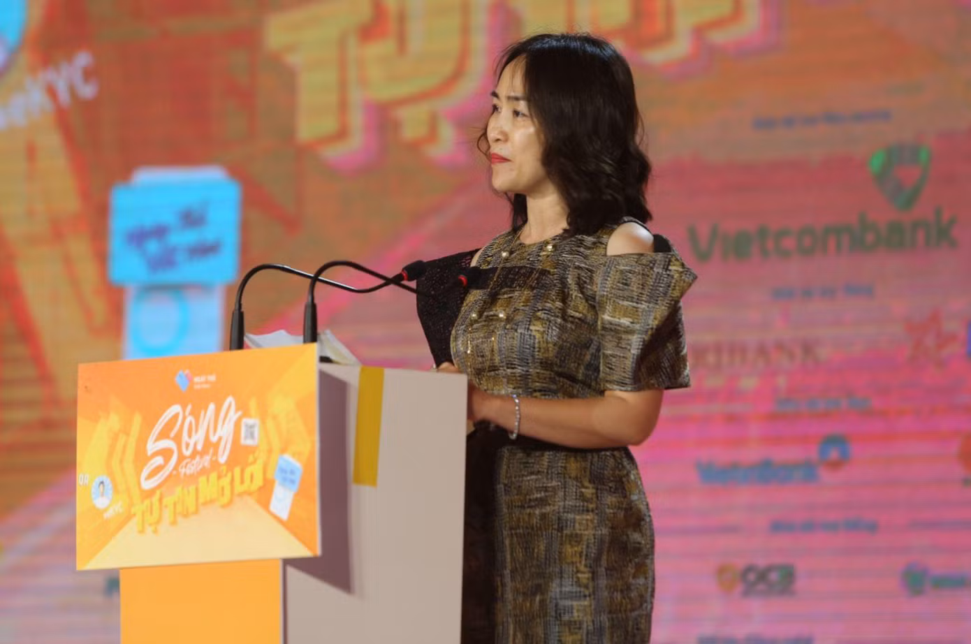 Bà Nguyễn Thị Kim Oanh, Phó Tổng Giám đốc Ngân hàng TMCP Ngoại thương Việt Nam – Vietcombank - Ảnh: Duy Phạm