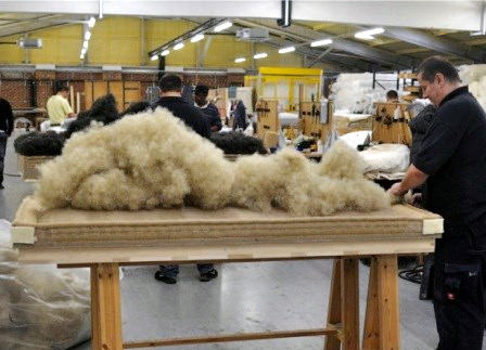 Nệm được làm bằng 30 kg lông đuôi ngựa Mông Cổ