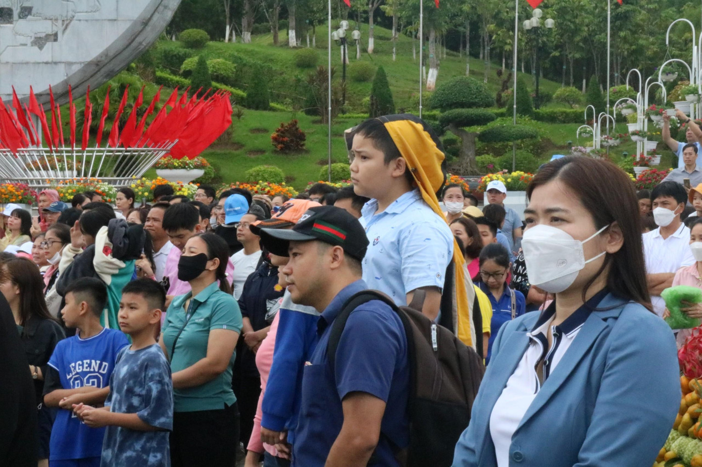 Không khí tại điểm cầu Sơn La lúc này cũng rất sôi động.