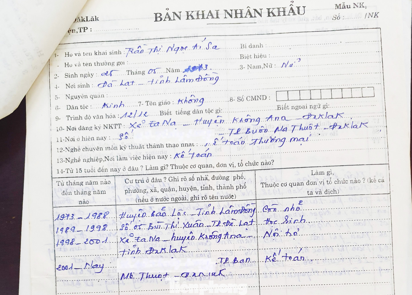 Thêm thông tin vụ nữ trưởng phòng đánh tráo nhân thân ảnh 6