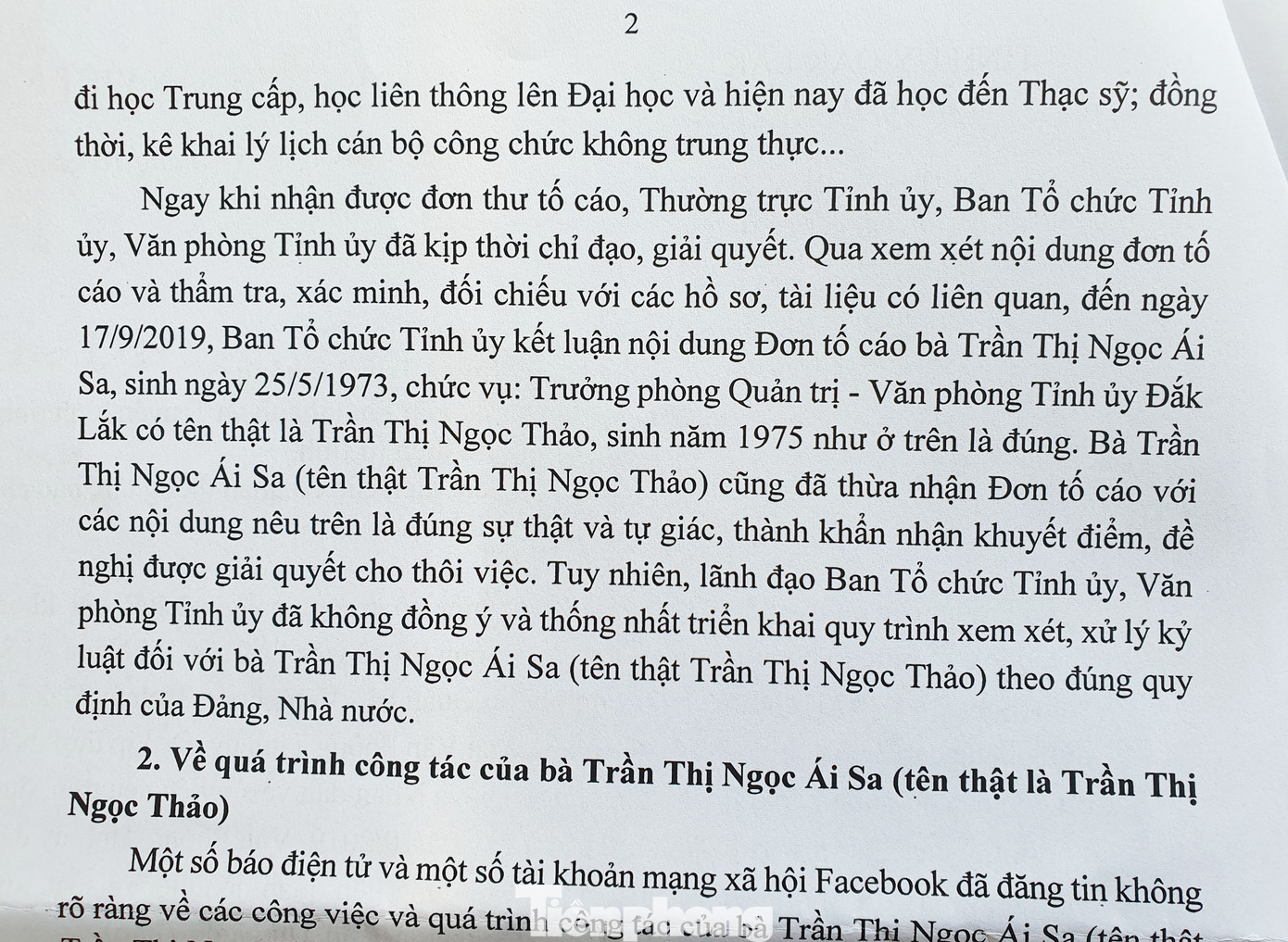 Nhân thân bất ngờ của nữ Trưởng phòng mạo danh ở Đắk Lắk ảnh 3