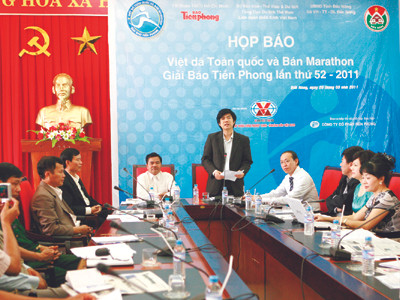 Họp báo giới thiệu giải tại Đăk Nông Ảnh: Hồng Vĩnh