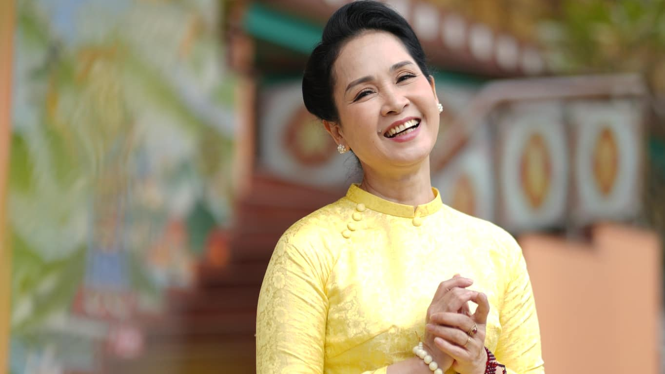 NSND Lan Hương ngoài đời. NSND Lan Hương ngoài đời.