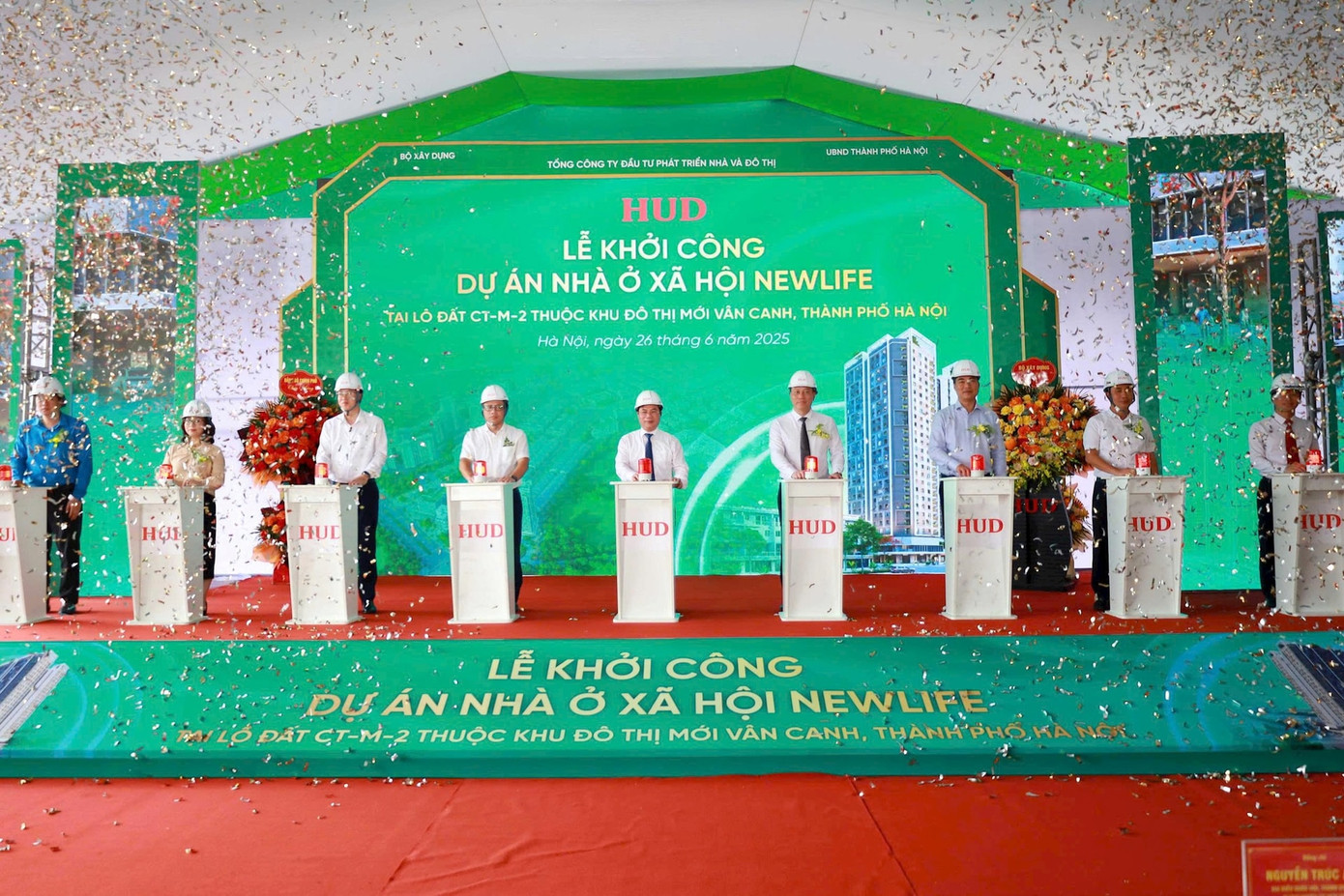 Chủ đầu tư làm lễ khởi công Dự án Nhà ở xã hội New life