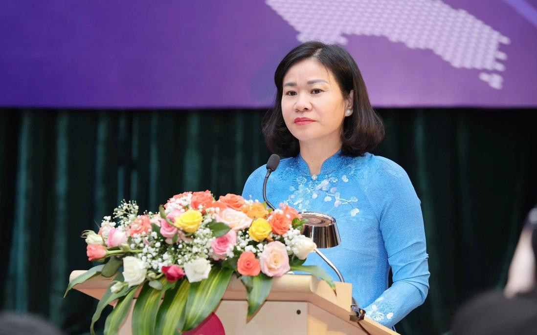 Bà Nguyễn Thị Tuyến, Chủ tịch Hội LHPN Việt Nam phát biểu tại hội thảo ngày 11/6. Bà Nguyễn Thị Tuyến, Chủ tịch Hội LHPN Việt Nam phát biểu tại hội thảo ngày 11/6.