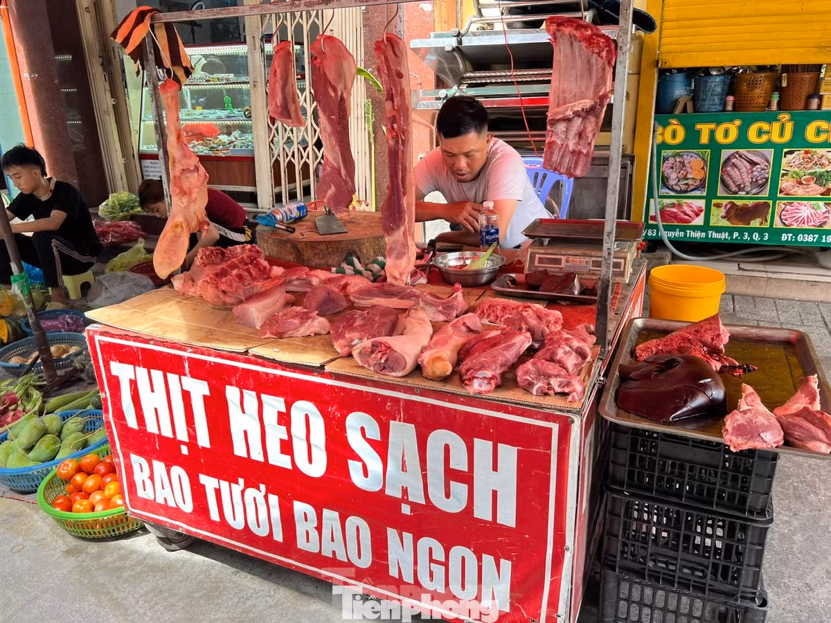 Thịt lợn tăng giá.