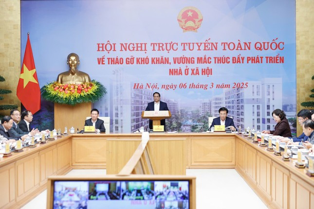 Thủ tướng chỉ đạo tại hội nghị về nhà ở xã hội (ảnh: VGP). Thủ tướng chỉ đạo tại hội nghị về nhà ở xã hội (ảnh: VGP).