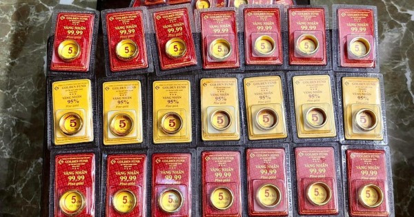 Vàng nhẫn lên hơn 71 triệu đồng/lượng.