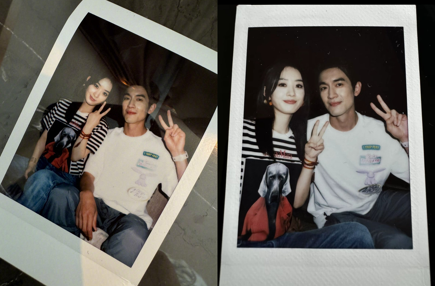 Lâm Canh Tân đăng ảnh chụp chung với Triệu Lệ Dĩnh và tương tác với người hâm mộ của cả hai người.