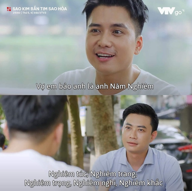 Cặp đôi Nghiêm - Trang được khán giả bàn luận nhiều sau khi phim Sao Kim bắn tim sao Hỏa lên sóng. Trong đó, Nghiêm bị cho là ông chồng vô tâm bậc nhất màn ảnh Việt.