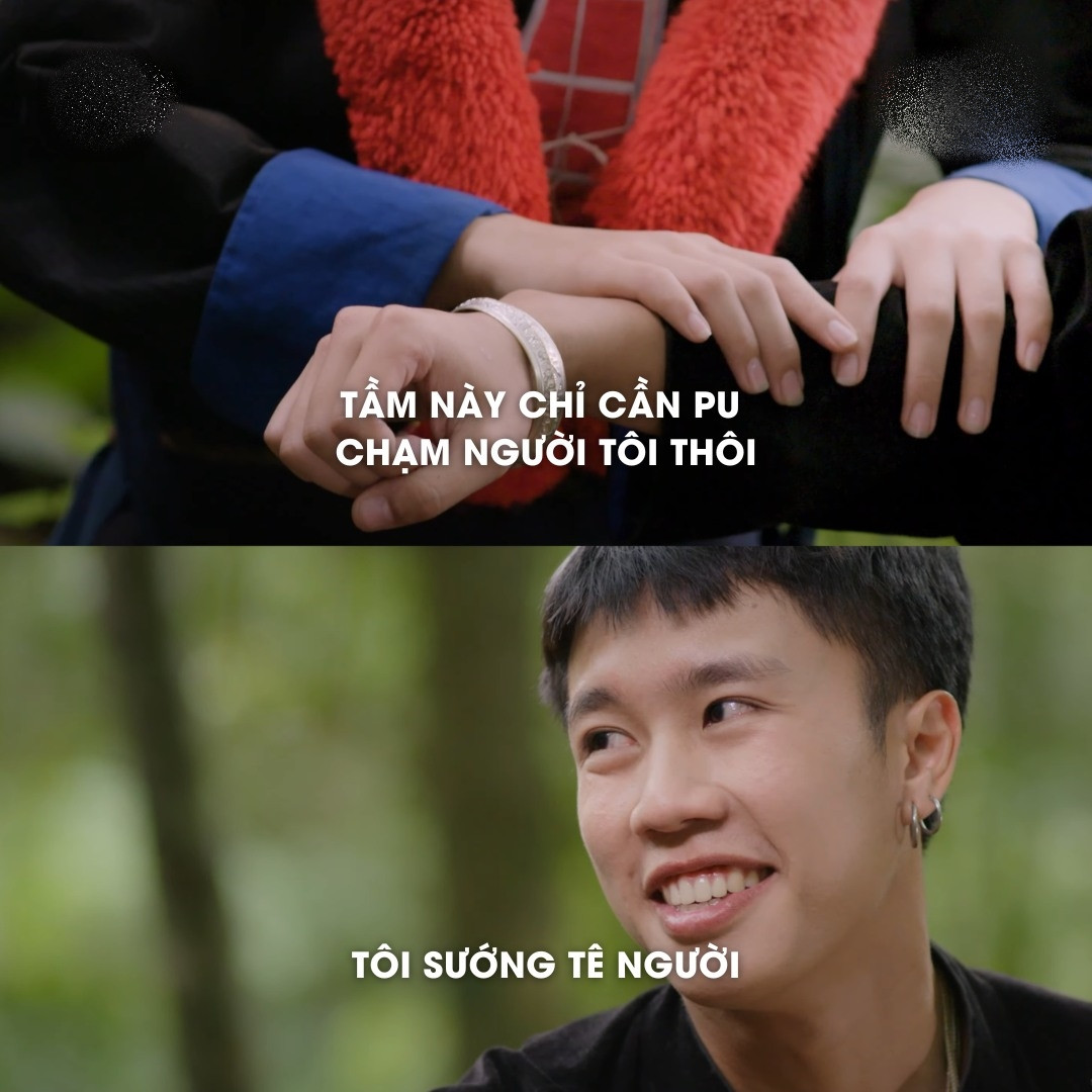 Những câu thoại tỏ tình của Chải không khiến người xem chán ghét mà rất thích thú.