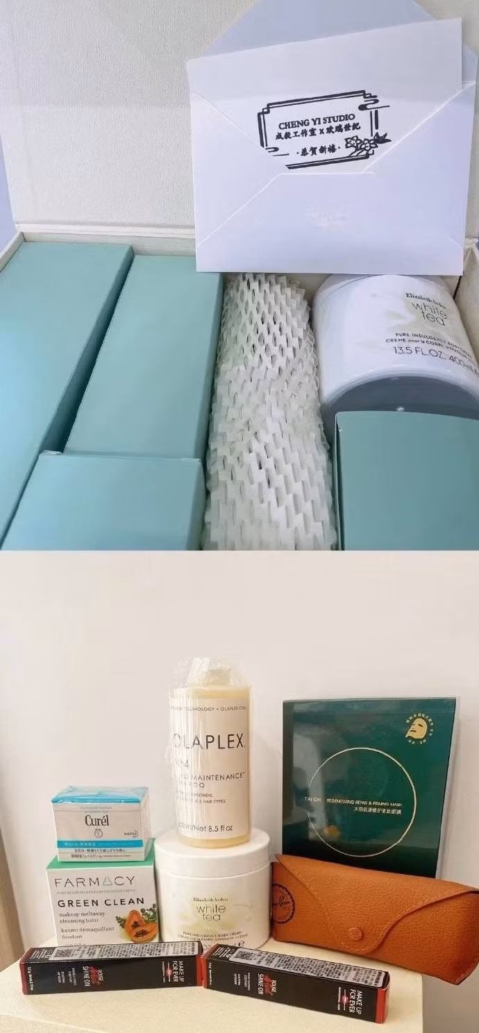 Nam thần cổ trang Thành Nghị với set quà tặng là nhiều thương hiệu mỹ phẩm đắt giá do anh làm người đại diện. Nam thần cổ trang Thành Nghị với set quà tặng là nhiều thương hiệu mỹ phẩm đắt giá do anh làm người đại diện.