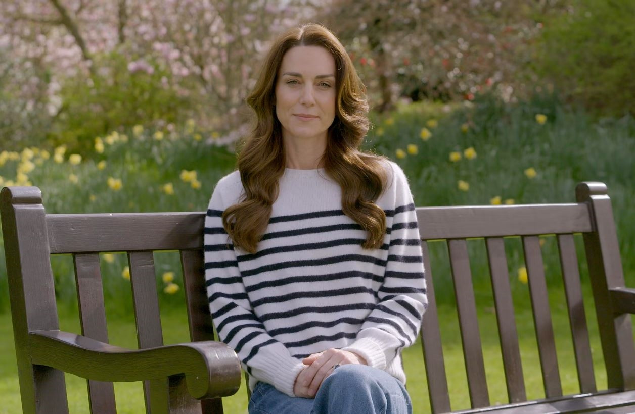 Hình ảnh mới nhất của vương phi Kate Middleton khi thông báo bị mắc ung thư. Ảnh: AFP Hình ảnh mới nhất của vương phi Kate Middleton khi thông báo bị mắc ung thư. Ảnh: AFP