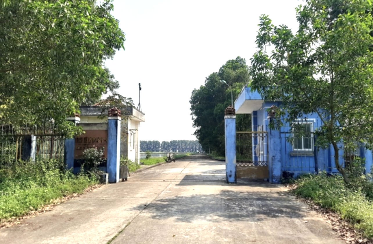 Trạm xử lý nước thải tập trung TP Đông Hà - nơi Đoàn kiểm tra của Thanh tra Bộ TN&amp;MT phát hiện vi phạm việc xả nước thải vượt quy chuẩn nên xử phạt Trung tâm Phát triển Cụm công nghiệp-Khuyến công và Dịch vụ công ích TP Đông Hà 850 triệu đồng.