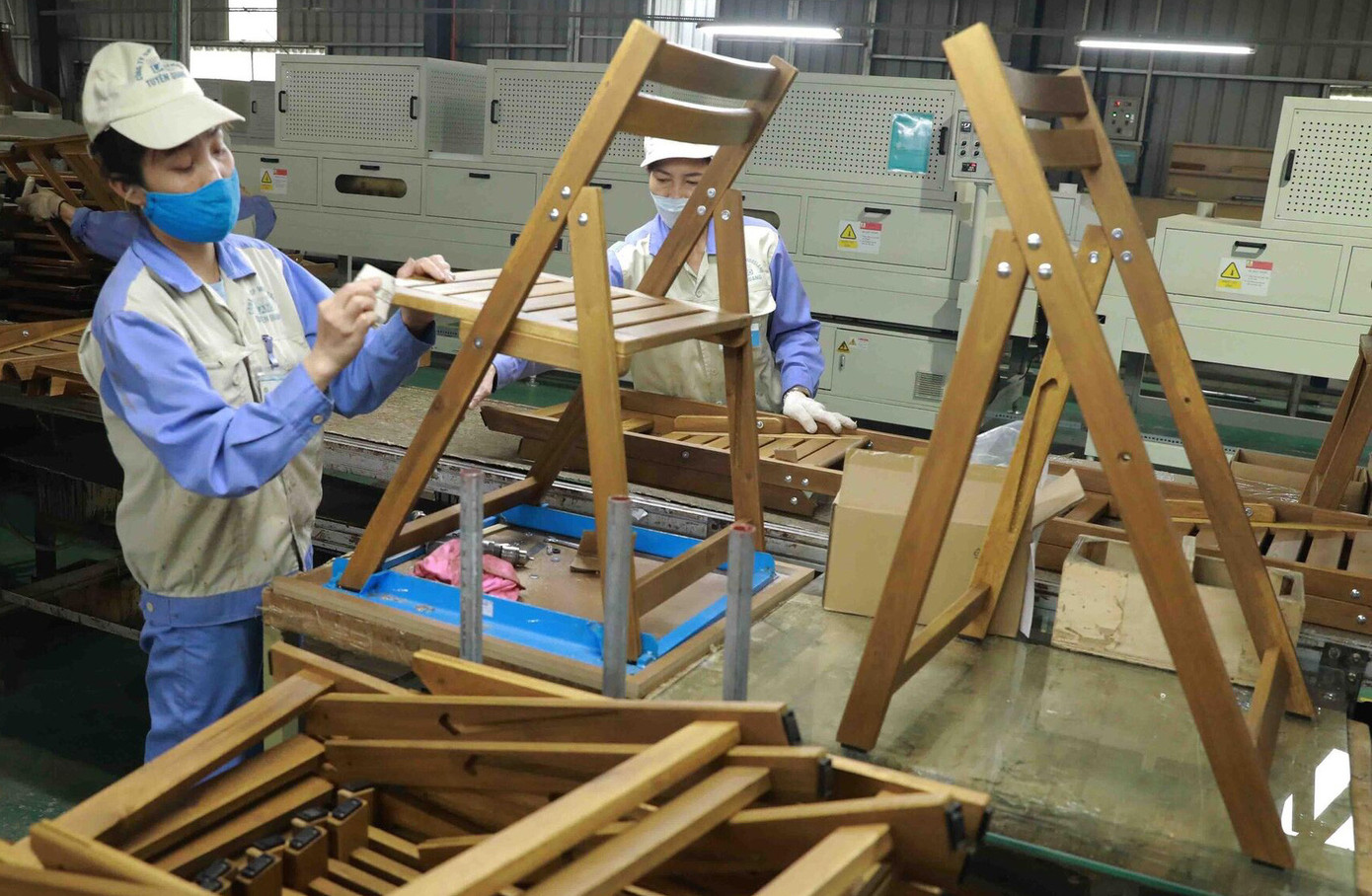 Xuất khẩu gỗ sang thị trường Mỹ tăng mạnh. Ảnh: TTXVN.