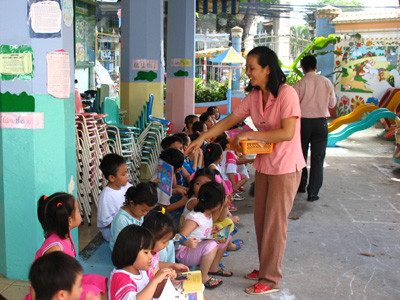  Bệnh bướu cổ đang đe dọa học sinh từ 8-10 tuổi ở ngoại thành TPHCM Ảnh: L.N