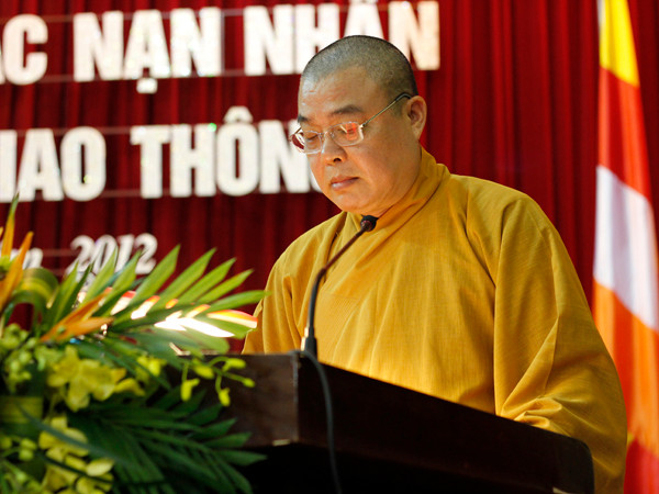 Hòa thượng Thích Thanh Nhiễu – Phó Chủ tịch Thường trực Hội đồng Trị sự Trung ương Giáo hội Phật giáo Việt Nam. Ảnh: Tuấn Nguyễn