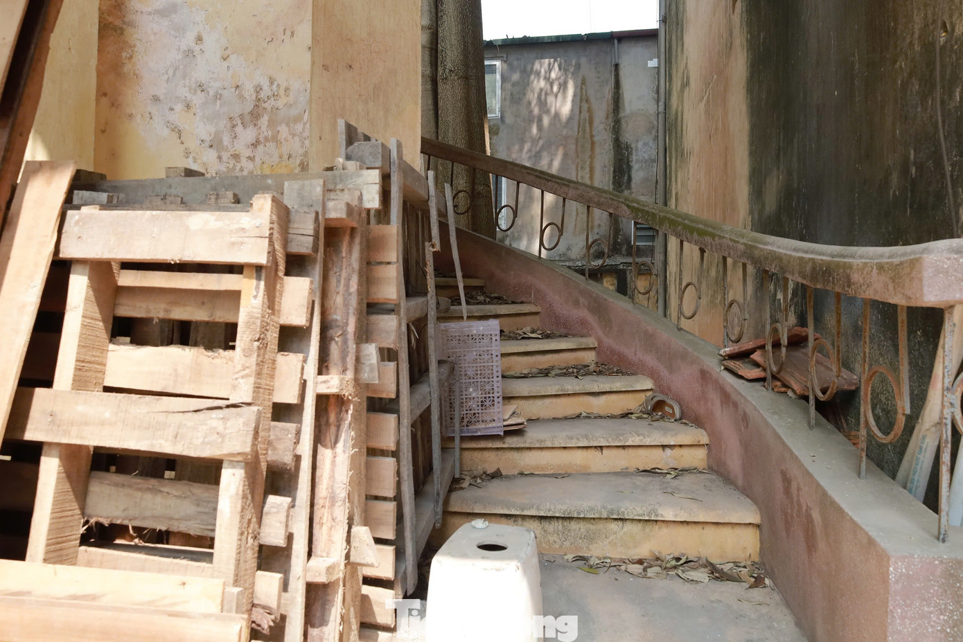 Nhiều vị trí ngôi nhà trở thành nơi vứt rác thải của người dân. Một người bán hàng trước cổng trụ sở này cho biết, khu nhà đã bị bỏ hoang hơn 3 năm. Vì không ai trông coi nên người dân tự vào vứt rác, đỗ ô tô. "Tòa nhà ở khu đất 'vàng' mà không được khai thác gây lãng phí tiền của nhà nước, ảnh hưởng đến mỹ quan đô thị", người bán hàng này chia sẻ.