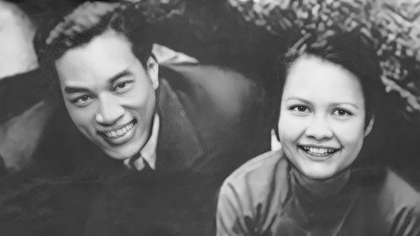 Nhạc sĩ Nguyễn Thiện Tơ và phu nhân- ca sĩ Hà Tiên