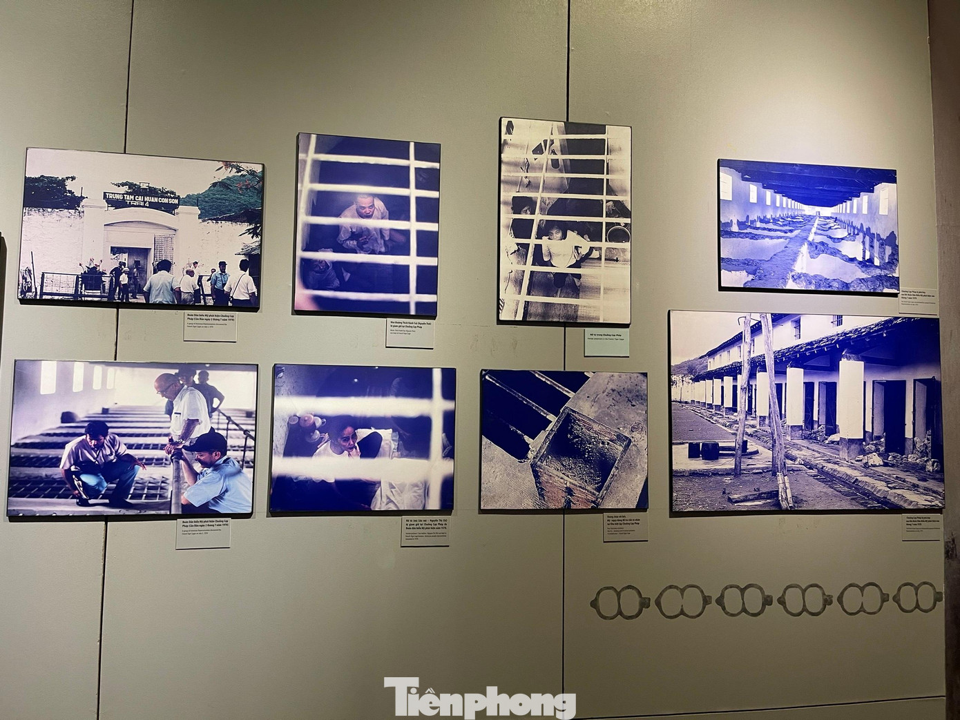 Những hình ảnh chiến sĩ cách mạng bị thực dân, đế quốc và tay sai giam giữ tại chuồng cọp.