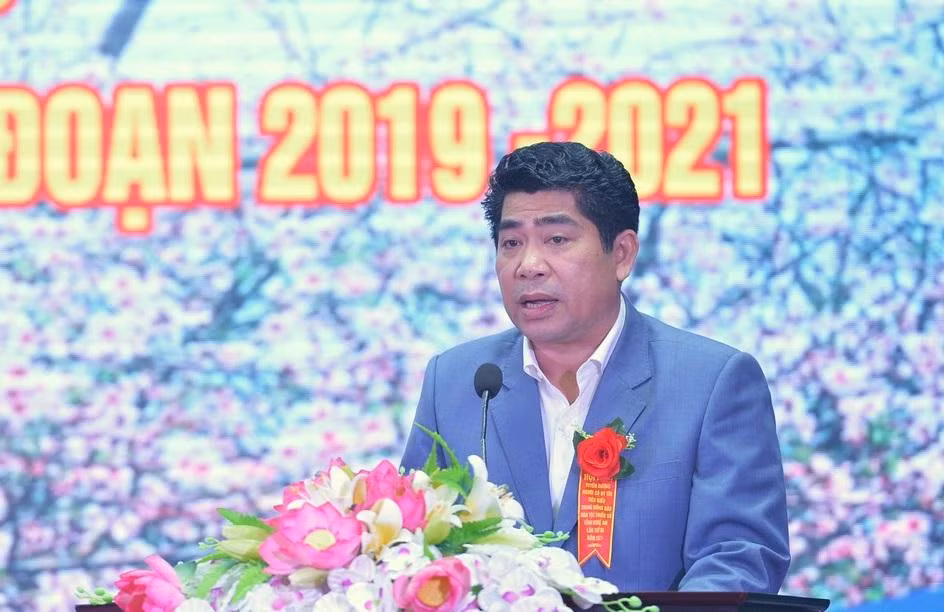Ông Vi Văn Sơn - Trưởng ban dân tộc tỉnh Nghệ An phát biểu khai mạc hội nghị.