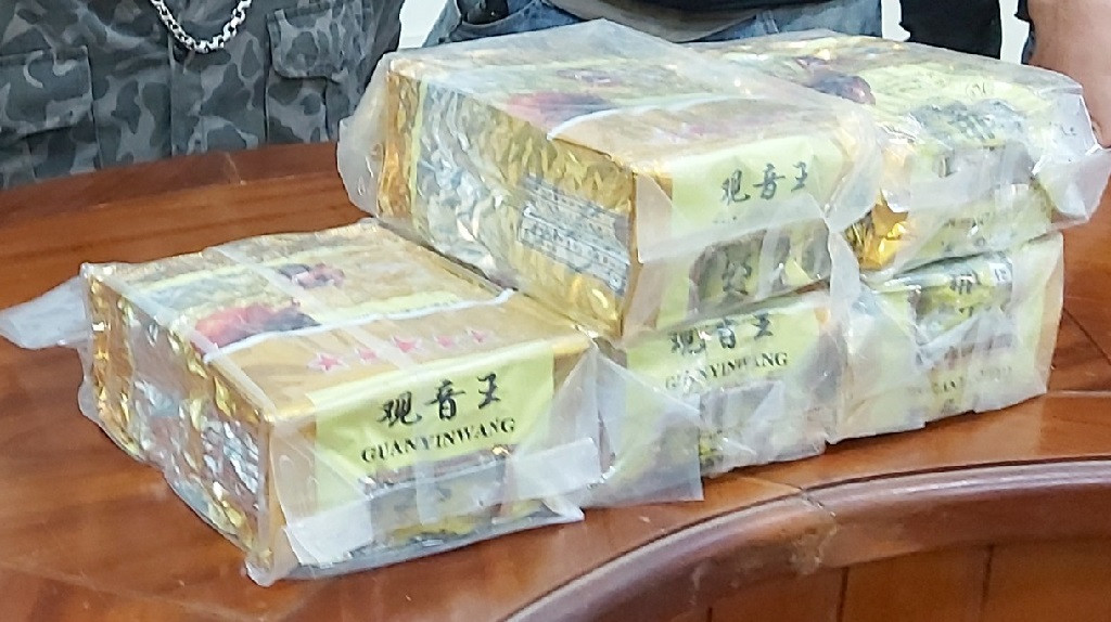 Tang vật tại công an.