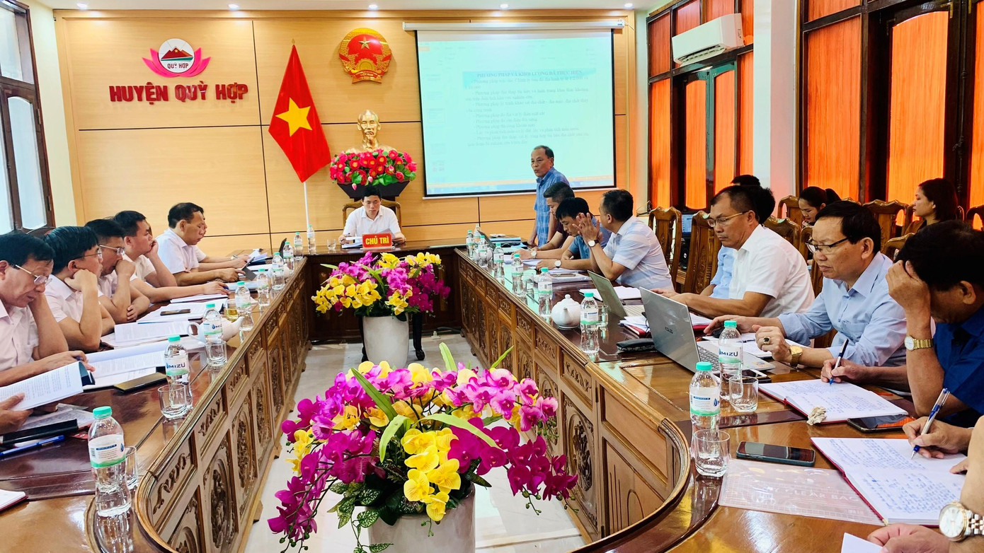 Cuộc họp diễn ra sáng 1/8 tại UBND huyện Quỳ Hợp, Nghệ An. Cuộc họp diễn ra sáng 1/8 tại UBND huyện Quỳ Hợp, Nghệ An.