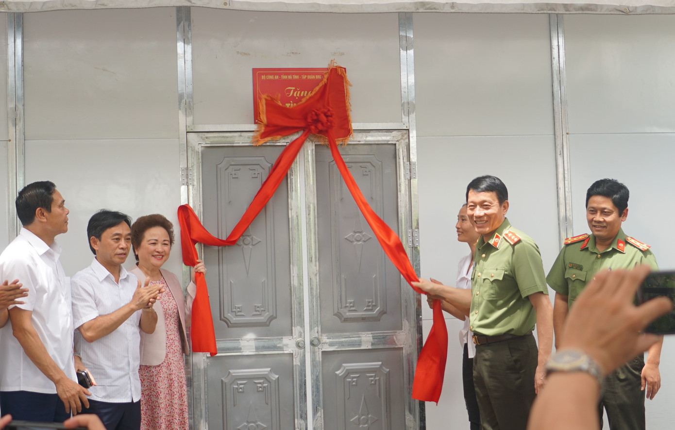 Căn nhà mẫu Bộ Công an hỗ trợ xây dựng cho người nghèo.