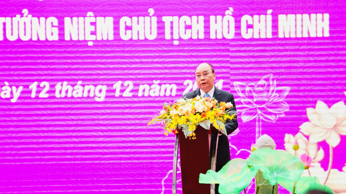 Chủ tịch nước Nguyễn Xuân Phúc phát biểu tại Lễ Kỷ niệm. Chủ tịch nước Nguyễn Xuân Phúc phát biểu tại Lễ Kỷ niệm.