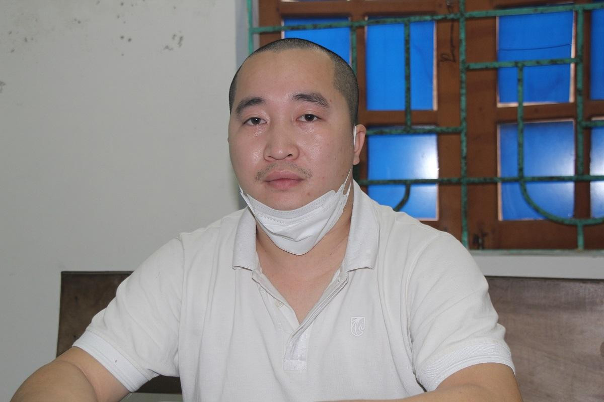 Đối tượng Nguyễn Duy Đăng tại cơ quan công an Đối tượng Nguyễn Duy Đăng tại cơ quan công an