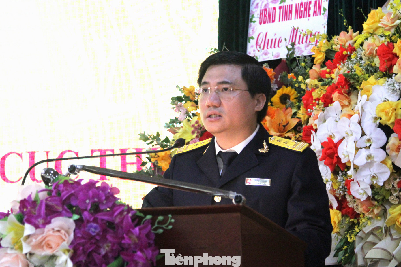 Ông Nguyễn Đình Đức phát biểu nhận nhiệm vụ.