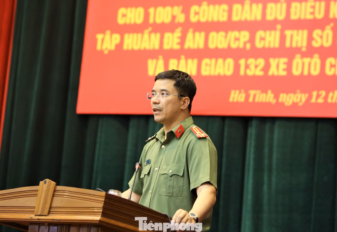Thượng tá Nguyễn Hồng Phong - Giám đốc Công an tỉnh Hà Tĩnh, chia sẻ về thành công đơn vị đã đạt được.
