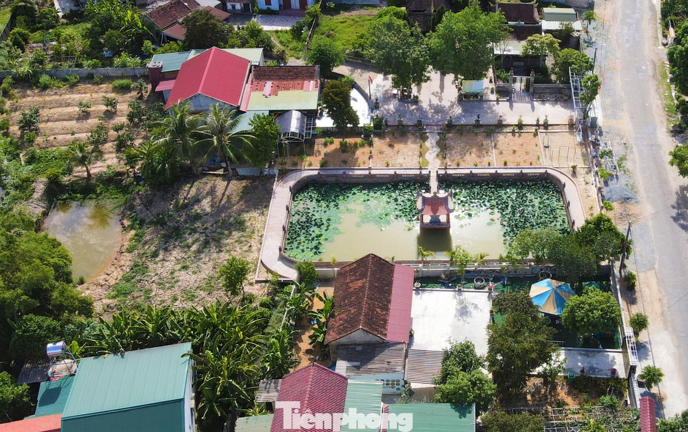 Hồ sen làng Trường Lưu cạnh đền thờ danh nhân Nguyễn Huy Tự (1743-1790), nay được phục dựng lại. Hồ sen làng Trường Lưu cạnh đền thờ danh nhân Nguyễn Huy Tự (1743-1790), nay được phục dựng lại.