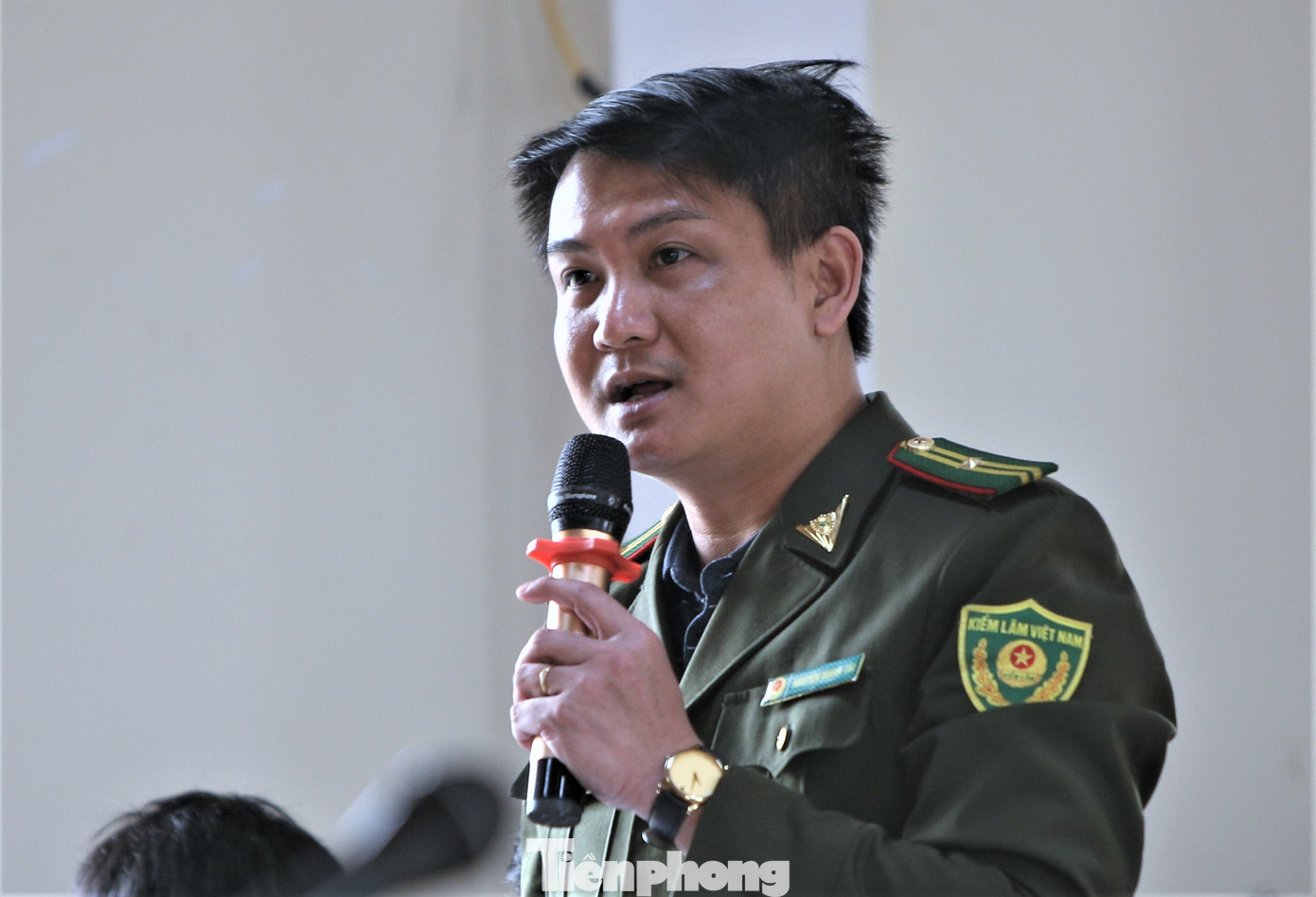 Ông Nguyễn Mạnh Tài, Phó hạt trưởng Hạt kiểm lâm huyện Hương Khê.