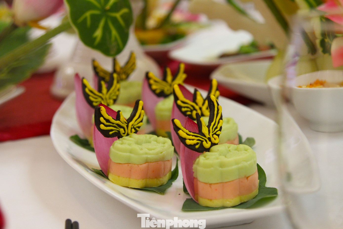 Những món ăn sau khi hoàn thiện được trang trí đẹp mắt.