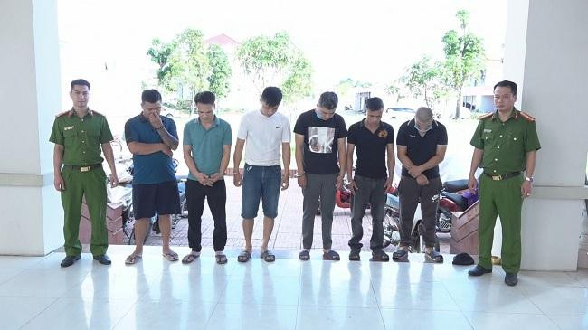 Các đối tượng tại cơ quan công an