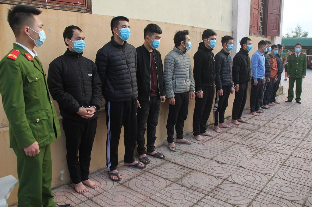 Các đối tượng "đàn em" của Hoàng bị bắt giữ Các đối tượng "đàn em" của Hoàng bị bắt giữ