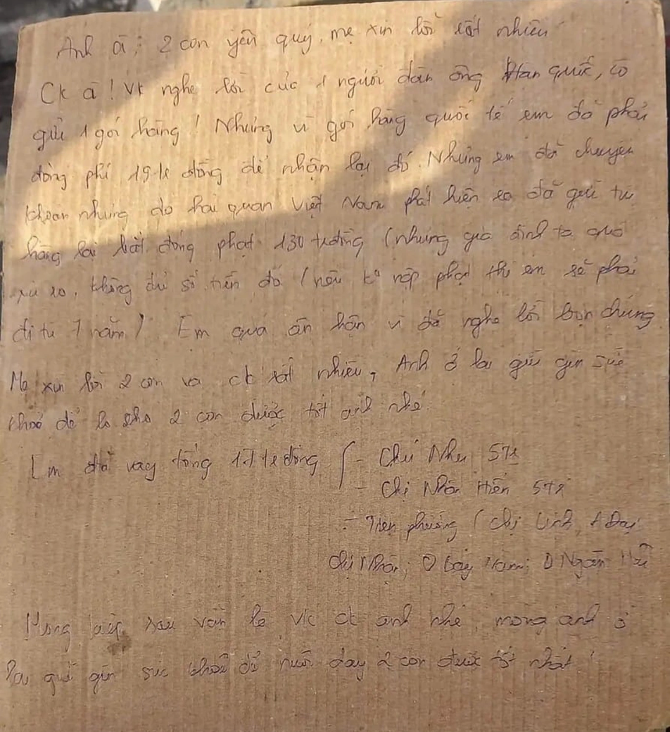 Bức tâm thư người này để lại trước khi nhảy cầu tự tử. Bức tâm thư người này để lại trước khi nhảy cầu tự tử.
