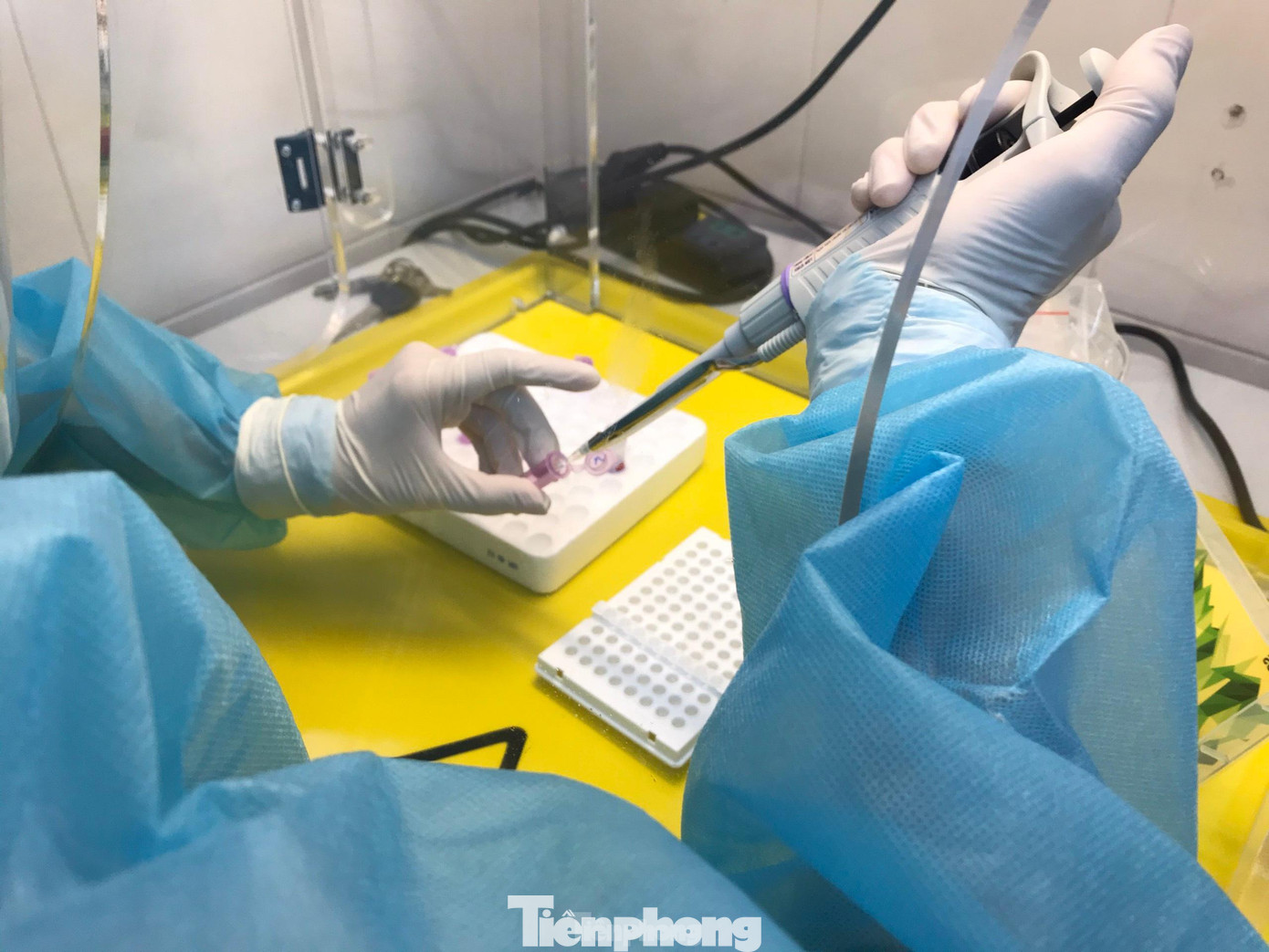 Ngay khi tiếp nhận mẫu từ các đơn vị y tế địa phương, cán bộ, nhân viên y tế của Trung tâm ngay lập tức vào công việc của mình. Từ hôm nay, đến ngày sau, chuỗi thời gian nghỉ ngơi của họ trở nên ít ỏi, họ chú tâm làm việc để sao có kết quả nhanh nhất.